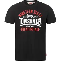 Lonsdale T-Shirt 'Kilchoan' rouge / noir / blanc