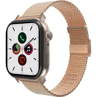 Just in Case Silksteel Strap Apple Watch 44-49mm Rose