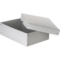 Falken Boîte d'archives PureBox PRO A4, pour jusqu'à 1250 feuilles, DIN ISO 16245-A, avec champ d'inscription, L 320 x l 240 x hauteur de remplissage 100 mm, carton FSC, blanc