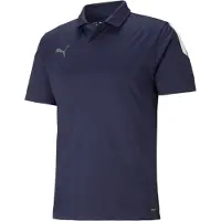 Puma T-Shirt fonctionnel 'TeamLiga' marine / gris / blanc
