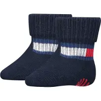 Tommy Hilfiger Chaussettes av. Antidérapant - 2 Pack - Bébé Drap - - 15/18 - Chaussettes
