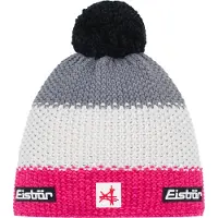 Eisbar Unisexe, Bonnet, Star Pompon Ski Austria, Gris, Pink, (Taille unique)