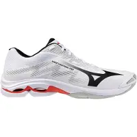 Mizuno Wave Lightning Pro - blanc/noir/rouge vif, taille : 5,5