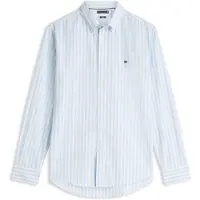 Tommy Hilfiger Chemise 'FLEX' bleu clair / blanc
