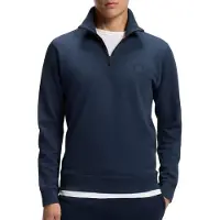 Hugo Boss pour homme. 50468926 Sweatshirt polaire col zippé Navy (M), Bleu, Casuel, Coton, Marine