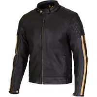 Merlin Icon D3O Veste en cuir de moto perforée