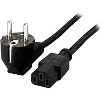 Equip Câble d'alimentation CEE 7/7 (SCHUKO) (M) (1.80 m), Câble d'alimentation, Noir