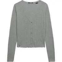 Superdry Cardigan 'Athletic Essential' gris chiné