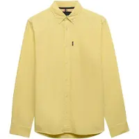 Superdry Essentials Oxford Long Sleeve Shirt Jaune L Homme