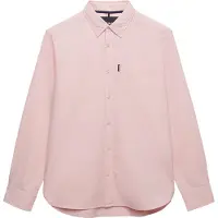 Superdry Essentials Oxford Long Sleeve Shirt Rose XL Homme