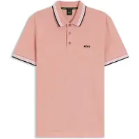 BOSS pour homme. 50469055 Polo Paddy rose (M), Casuel, Coton, Manche courte