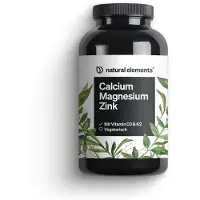 Natural Elements Comprimés de calcium, magnésium et zinc - 360 comprimés (pour 6 mois)