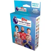 Topps Premier League 2025/26 – Collection d'autocollants Mega Pack