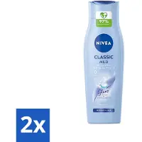 Nivea Classic Shampooing doux de soin pour une brillance extra (250 ml) - Pack avantage - 2 pièces