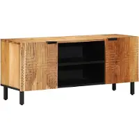 vidaXL Armoire TV 105x33x46 cm en bois massif d'acacia