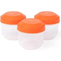 Amuse 3er Set Rikko Snackbox PP poppy, Lunch box, Orange
