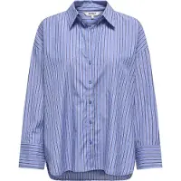 ONLY Chemisier 'ONLOregon' bleu clair / bleu violet / blanc