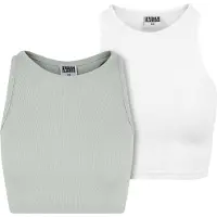 Urban Classics Haut vert clair / blanc