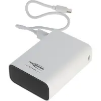 Ansmann Batterie externe PB222PD 20 000 mAh, recharge rapide, ultra-compacte et légère, blanche