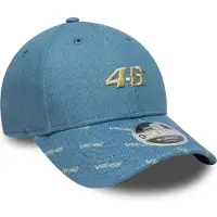New Era Casquette 9forty M-Crown Adjustable Vr46 Denim Bleu, Moto Gp