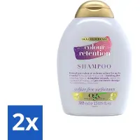 OGX Shampooing de préservation de la couleur pour cheveux colorés 385 ml - Pack avantage - 2 pièces