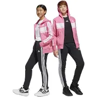 Adidas Ensembles de survêtement Seasonal Essentials Tiberio 3-Stripes Fleece Track Suit Kids filles - Rose - 11 / 12 ans