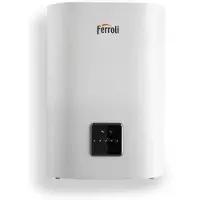 Ferroli Chauffe-eau électrique TITANO TWIN 30L - Plat - Multiposition - Blanc