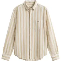 Gant 3260019 Linen Regular Fit Long Sleeve Shirt Beige S Homme
