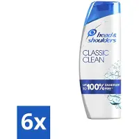 Head & shoulders - Shampooing - Classic Clean - Nettoyage quotidien & cheveux sains - 400 ml - Pack avantage - 6 pièces