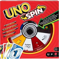 Uno Spin Board Game Rouge Enfants
