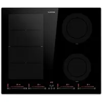 Klarstein Plaque Induction en Céramique de 7200W, Plaque de Cuisson Electrique à Induction, Plaque Induction 4 Feux, Tables de Cuisson, Plaques chauffantes Flex Zone, Rechaud Electrique Cuisine