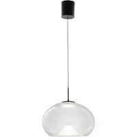 FABAS LUCE Brena - Suspension Simple Transparente De - Led 14W À Intensité Variable - Diamètre 33 Cm