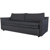 Miuform Charming Charlie - Canapé avec fonction lit et coffre de lit - 225x92cm - Gris foncé - Canapé-lit 3 places