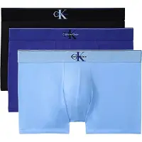Calvin Klein Lv00nb4472 Trunk Boxers 3 Units Bleu,Noir S Homme