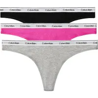 Calvin Klein Strings THONG X3 femmes - Noir - EU S