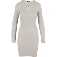 Urban Classics Glitter Long Sleeve Dress Blanc XS Femme
