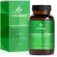 Vitabay Vitamine D3 Depot 20.000 I.E. Cholécalciférol en comprimés 120 pcs