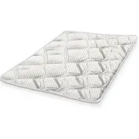 THE WHITE STONE Topper 130 x 190 cm Correcteur de Matelas Ergonomique Hauteur 5 cm Tissu Respirant, Antiallergique