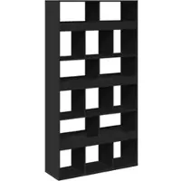 vidaXL Cloison de séparation noir 100x33x187,5 cm bois d'ingénierie