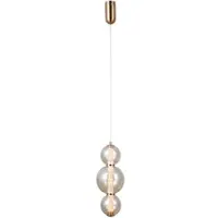 ITALUX Lampe suspendue décorative pour le salon au-dessus de la table or amber bauble shades vertical warm colour LED 12W BUTERO