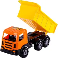 Cavallino Polesie | Kiepwagen XL | 41,5 cm Noir, Orange & Jaune