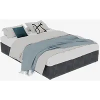 MODFU Lit gigogne enfant 90x200 cm + 90x190 cm - Lit Gain de Place avec Ports USB et Prises - Sans Matelas - Blanc