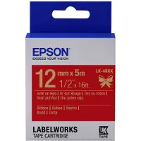 Epson LK-4RKK ruban d'étiquette Doré sur rouge