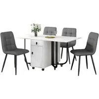 OKWISH Table Basse Relevable - Table de Salon avec Rangement Caché et Éclairage LED, Blanc - 100x50x51,5 cm