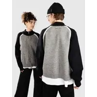 Another Cotton Lab Vestes en maille 'Another' anthracite / noir / blanc