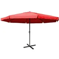 Mendler Parasol Aluminium Meran Pro Ø 5m Avec Volant Bordeaux