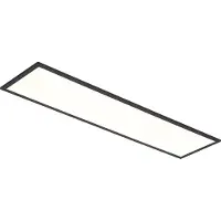 QAZQA Panneau LED noir rectangulaire avec LED à intensité variable en 3 étapes - Reeves