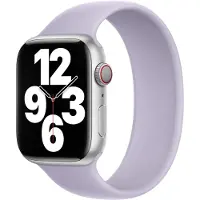 Apple Bracelet Boucle unique en Silicone pour Watch | 38/40/41/42 mm - Taille 6 - Purple Fog