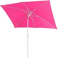 Mendler Parasol N23, Parasol De Jardin, 2x3m Rectangulaire Inclinable, Polyester/Aluminium 4,5kg Rose