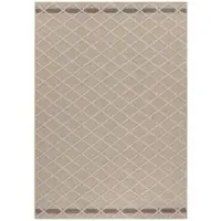 Carpetsale24 Tapis Intérieur Extérieur Style Scandinave Boho Uni Effet Haut Bas Imperméable Salon Balcon Terrasse, Taille: 140x200 cm